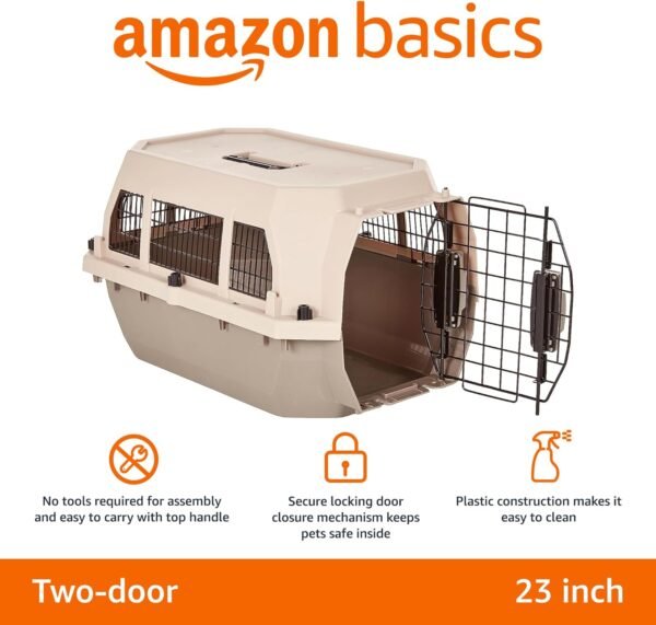 Amazon Basics Hard-Sided Dog Cat Kennel Carrier Review